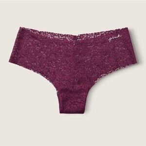 Victoria’s Secret Pink No Show Soft Lace Cheekster Underwear Panty. NWT